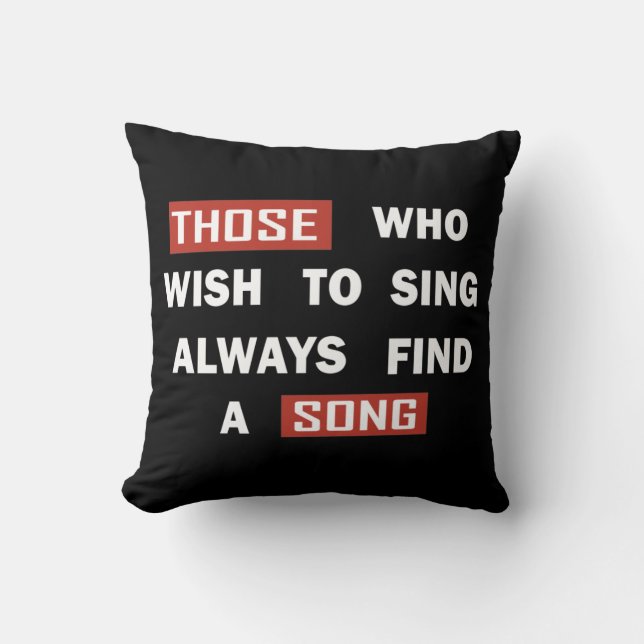 Coussin Citations de vie motivante (Recto)