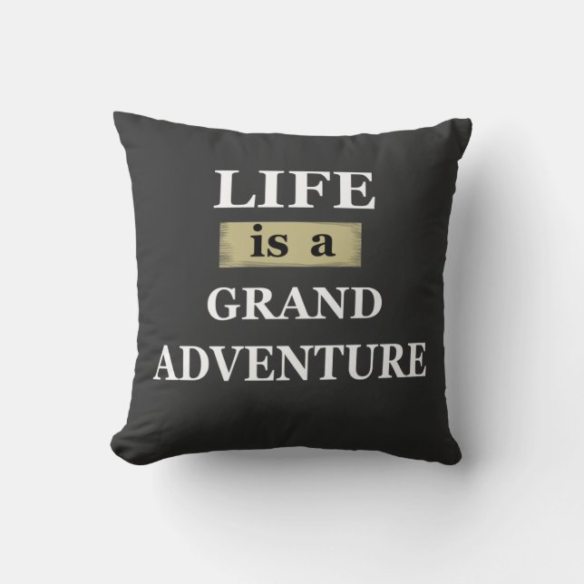 Coussin citations motivationnelles sur les paroles de vie (Recto)