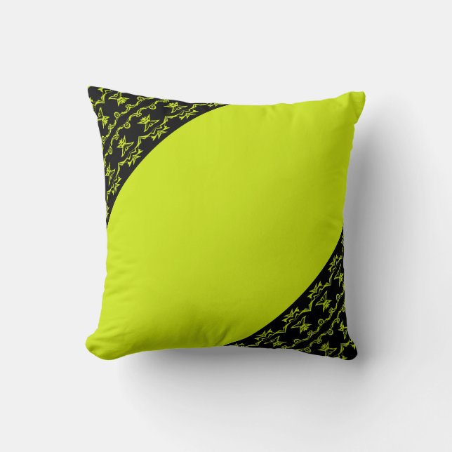 Coussin Citron Électrique (Recto)