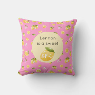 Coussin Citron sucré Un 1er anniversaire