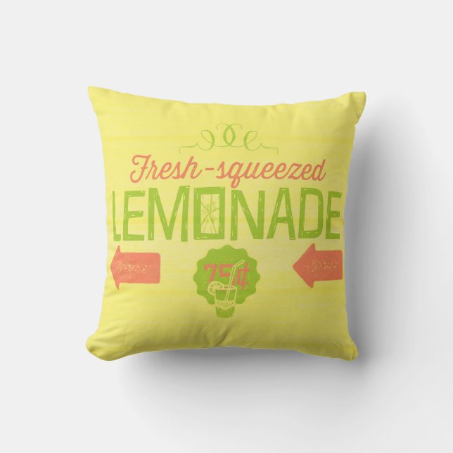 Coussin Citronade fraîche taillée (Recto)