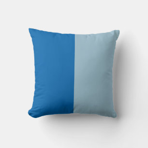 Coussin Citronnade Bleu Électrique et Duo Ton Aquamarine