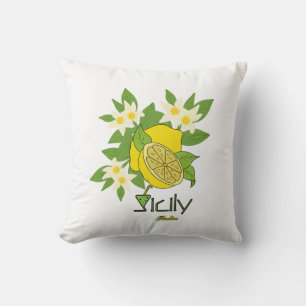 Coussin Citronnier de Sicile – Design Inspiré de l'Italie