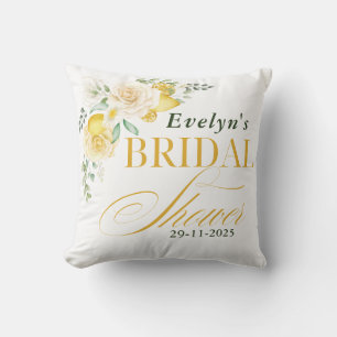Coussin citrons Eucalyptus Rose Agrumes Baby Shower Mariag