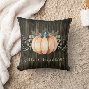 Coussin Citrouille Aquarelle