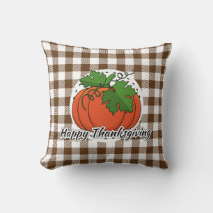 COUSSIN CITROUILLE BROWN - BON THANKSGIVING