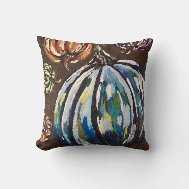 Coussin Citrouille d'automne (Recto)