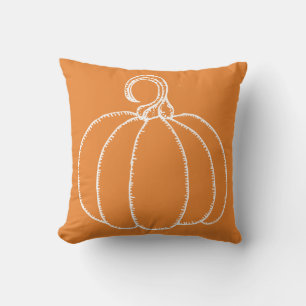 Coussin Citrouille d'Halloween amusant