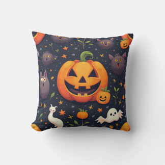 Coussin Citrouille d'Halloween Cushion