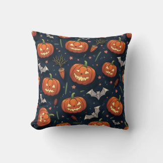 Coussin Citrouille d'Halloween Cushion
