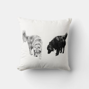 Coussin Citrouille-ombre calme — Retriever Duo