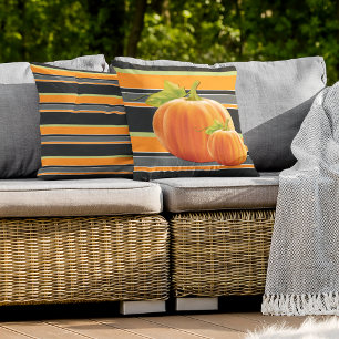 Coussin Citrouille Orange Cute Sur Les Grandes Animations