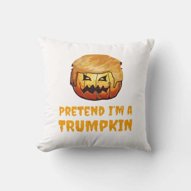 Coussin Citrouille Trumpkin (Recto)