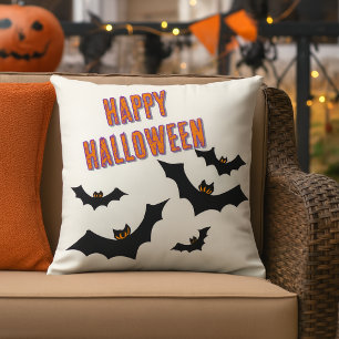 Coussin Citrouilles de chauves-souris d'Halloween pour por