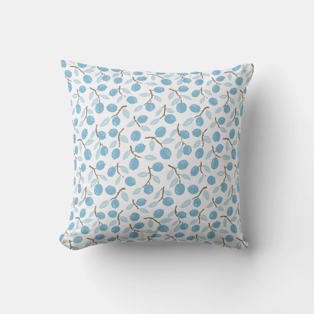 Coussin Citrus bleu Brown (Recto)