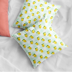 Coussin Citrus citron été Anniversaire