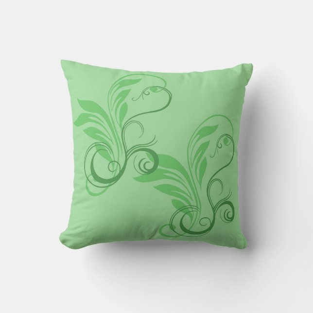 Coussin Clairière feuillue (Recto)