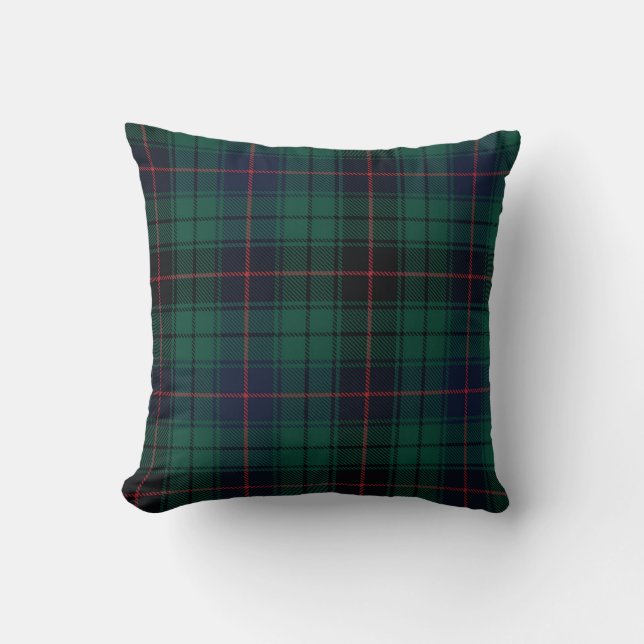 Coussin Clan Davidson Tartan Plaid (Recto)