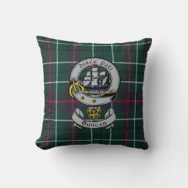 Coussin Clan Duncan Crest Badge et Tartan