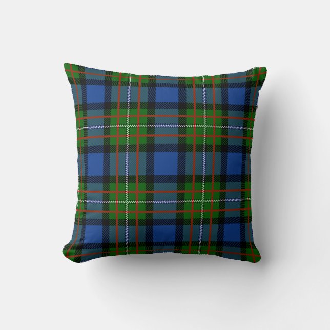 Coussin Clan écossais Fergusson Tartan Plaid (Recto)