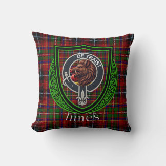Coussin Clan écossais Innes Tartan & Crest