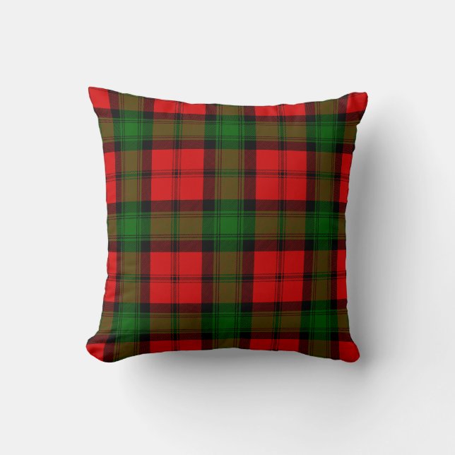 Coussin Clan écossais Kerr Tartan Plaid (Recto)