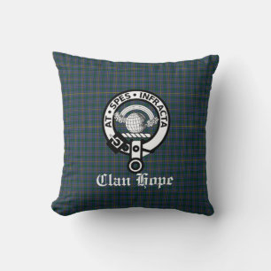 Coussin Clan Hope Crest Badge & Tartan