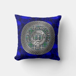 Coussin Clan MacDowall Crest & Tartan Knot