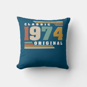 Coussin Classic 1974 Original 48th Birthday 48 Year Old