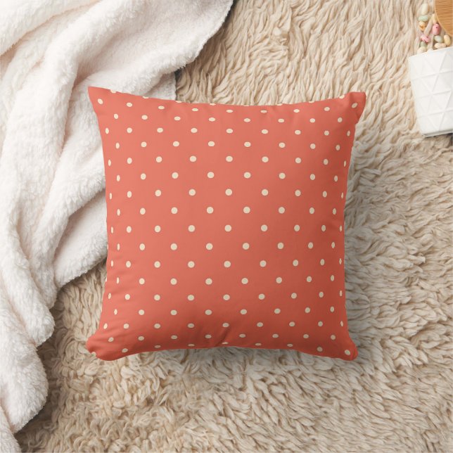 Coussin Classic Rust Polka Dot (Couverture)