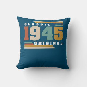 Coussin Classique 1945 Original 77e anniversaire 77 ans