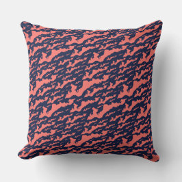 Coussin classique de logo d'île de Fisher - corail