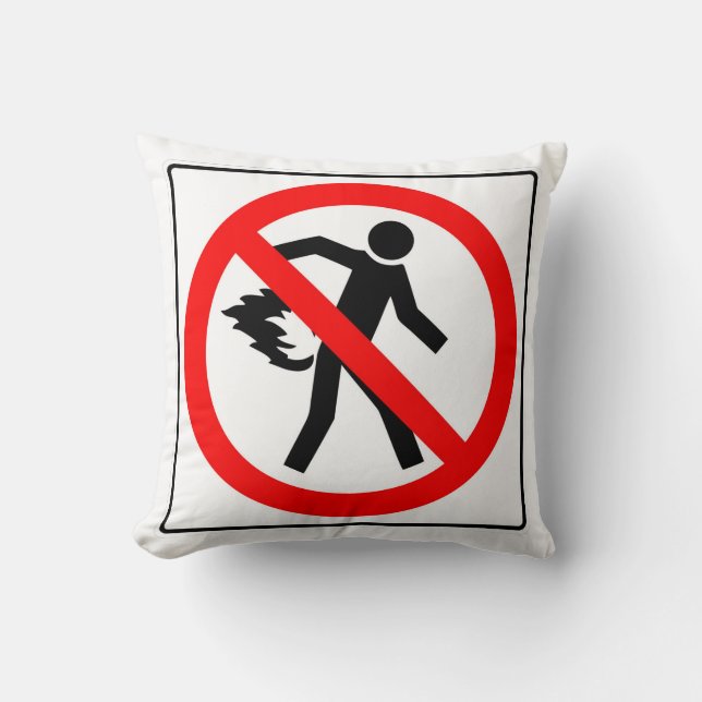 Coussin Classique très amusant Pas d'image fléchée Signal  (Recto)