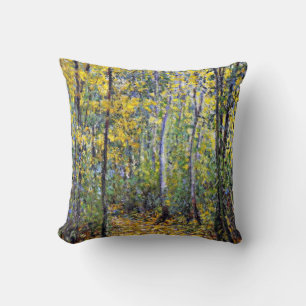 Coussin Claude Monet art : Wood Lane, peinture de Monet