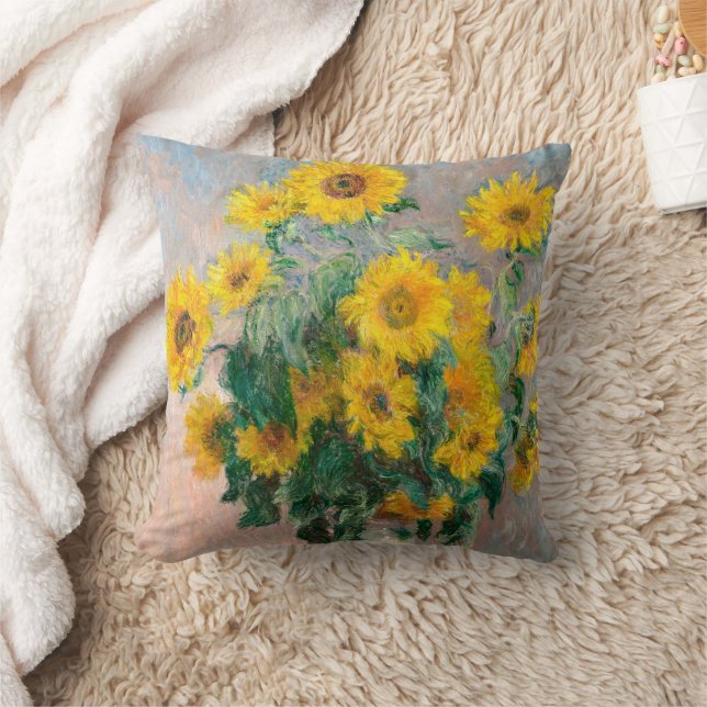 Coussin Claude Monet Bouquet de tournesols (Couverture)
