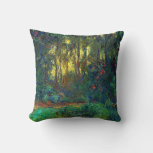 Coussin Claude Monet - Coin d'étang avec des nénuphars