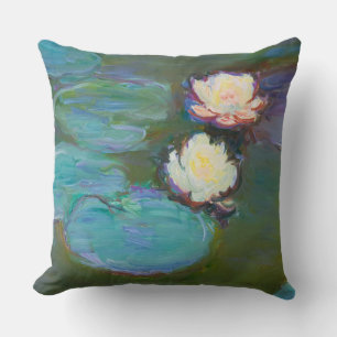 Coussin Claude Monet Impressionniste L'Eau Lillies Nymphea