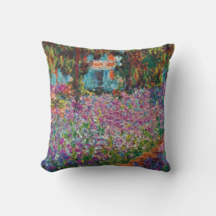 Coussin Claude Monet - Iris dans le jardin de Monet Beaux-