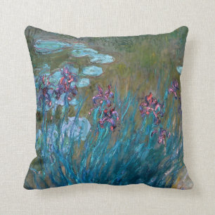 Coussin Claude Monet : Iris et nénuphars