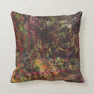 Coussin Claude Monet   le chemin de jardin chez Giverny