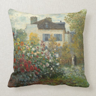 Coussin Claude Monet le jardin de l'artiste à Argenteuil