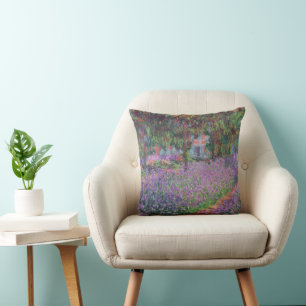 Coussin Claude Monet Le jardin de l'artiste à Giverny