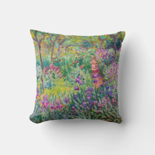 Coussin Claude Monet - Le jardin d'Iris à Giverny