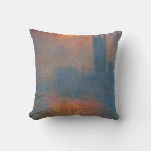 Coussin Claude Monet - Les Chambres du Parlement Londres