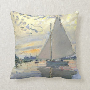 Coussin Claude Monet - Voilier Au Petit Gennevilliers