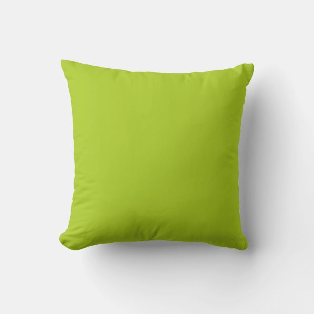 Coussin Clé Lime Vert Jaune Solid Tendance Couleur Arrière (Recto)