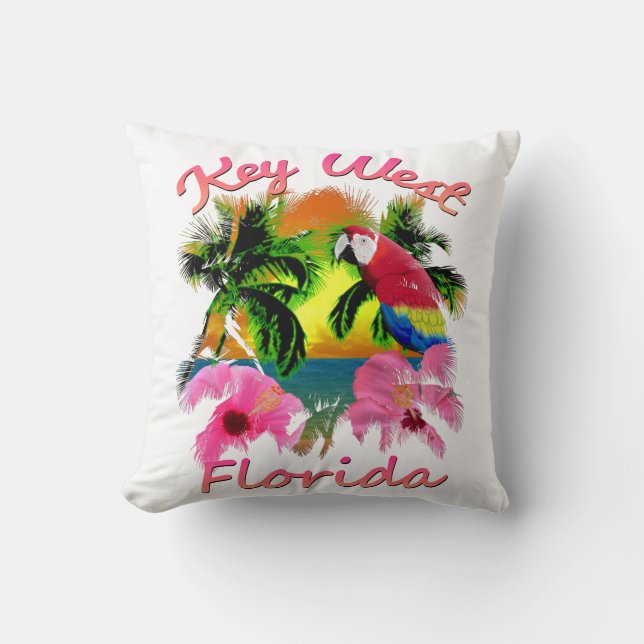 Coussin Clé tropicale West Florida Keys (Recto)