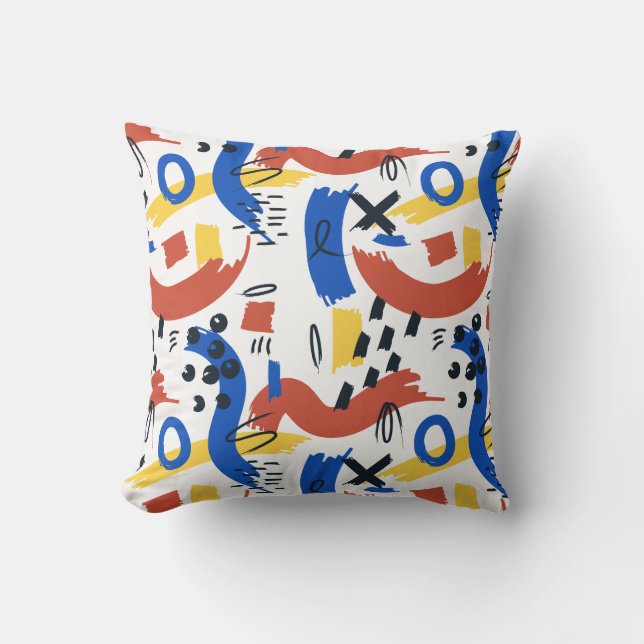Coussin Clean Modern Abstract Pattern | Colorful Artistic  (Recto)