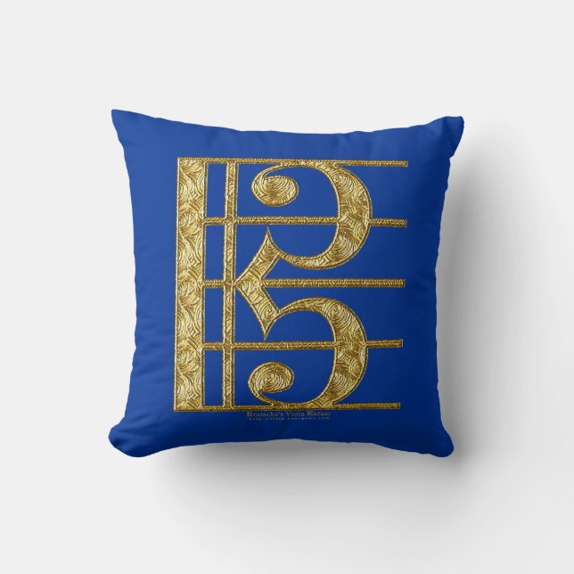 Coussin Clef d'alto d'or (Recto)