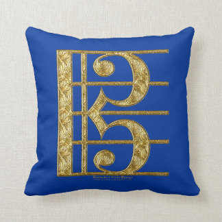 Coussin Clef d'alto d'or